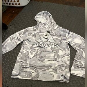 NWT Adidas hoodie. Youth Large. Lightweight and soft!